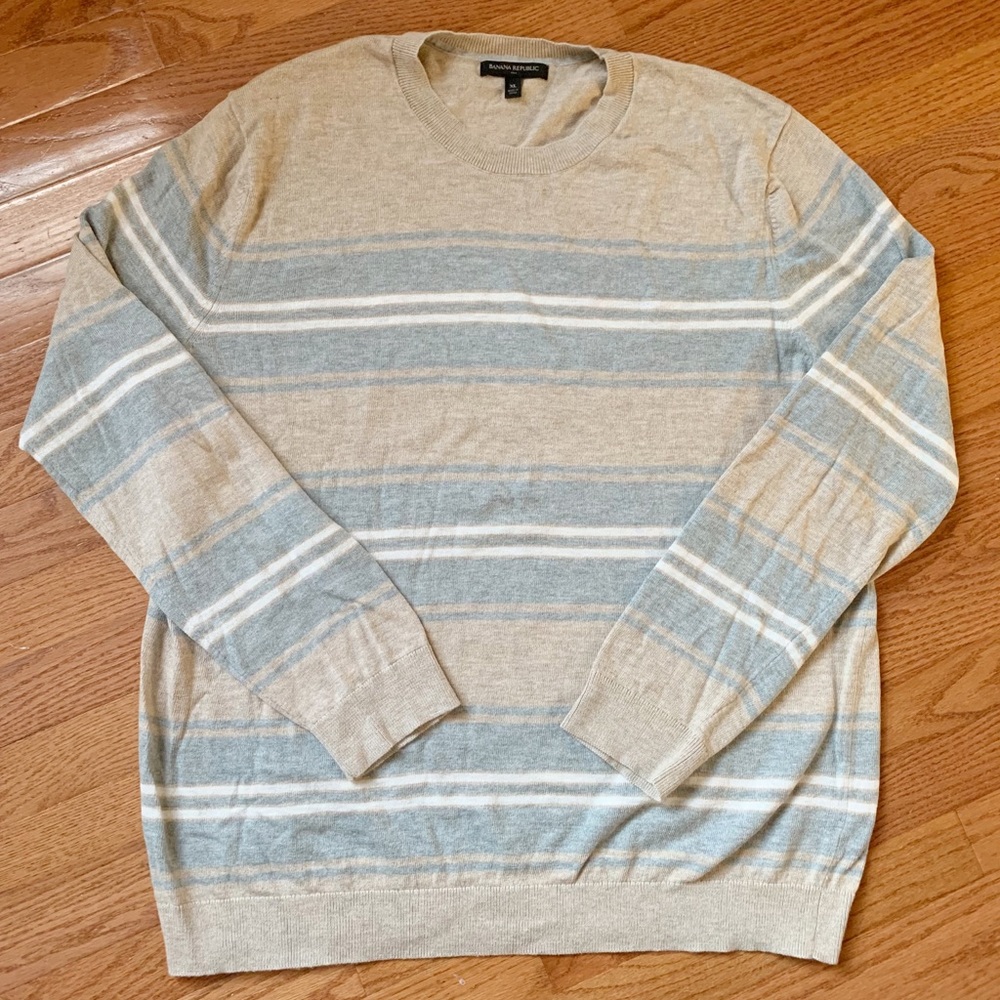 Banana Republic Men’s Crewneck Striped Sweater XL